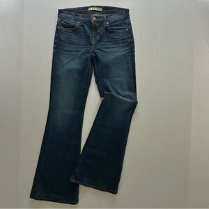 J Brand Babe Classic Mid-Rise Flare Jeans Dark Wash Size 28 Spring Trend